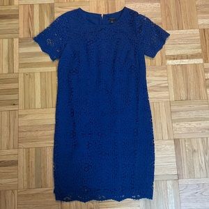 Ann Taylor Blue Lace Dress size 0P